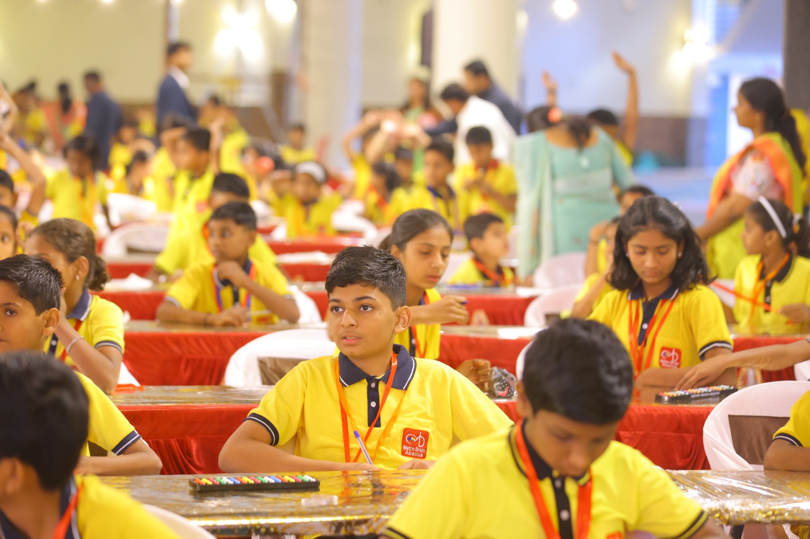 Children in a modern classroom